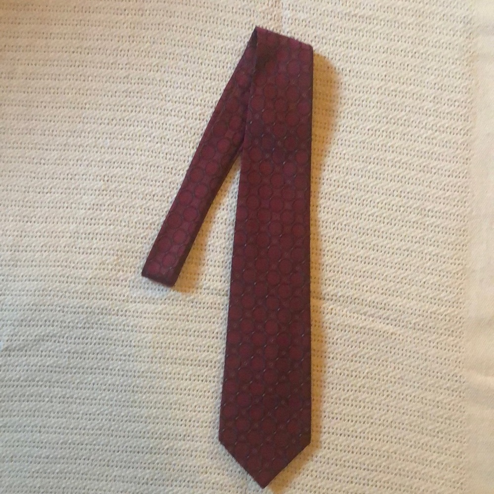 Jos. A. Bank Tie - red circular patterned